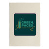 A booklet with a cream cover featuring a logo that includes green elements and a paperclip design.
