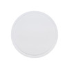 A round white game board for the Jumping Frog Game, featuring a smooth surface and an outer edge.