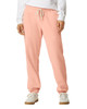 Lightweight sweatpants in a soft pink colour, featuring an elastic waistband and cuffs, with a drawstring.