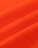 An orange fabric with a smooth texture, featuring folds that highlight its soft appearance.