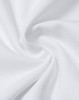 A close-up of white cotton fabric, showcasing a soft texture with a smooth, twisted design.
