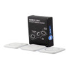 A white Matrix 3-in-1 MagSafe wireless charger with three charging pads and a box featuring a logo.