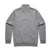 A grey half-zip crew jumper with a simple, unbranded design and a stand-up collar.