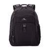 A black High Sierra Extension Backpack 39L featuring multiple pockets, zippers, and a logo.