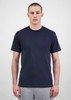 A men's short sleeve tee in navy blue, featuring a classic crew neck and a fitted style.