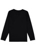 A black long sleeve tee for kids with a plain back and no visible logos or branding.
