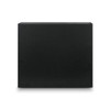 A large black magnetic lid gift box with a sleek, minimalist design and a branding logo.