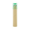 A cylindrical tube containing a set of long coloured pencils with a transparent green cap.