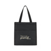 A black cooler bag with two front pockets and a branded logo, featuring the phrase "Time to put yourself first."