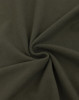 A textured fabric in a rich olive green colour, showcasing a smooth, pique weave pattern.