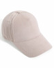 A light beige jacquard texture 5-panel cap with a curved brim and a branded logo.