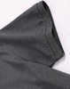 A grey men's ultrafine cotton pique polo featuring a close-up of the collar and shoulder area.