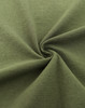High-performance polo fabric in a muted olive green hue, featuring a smooth texture and a spiral pattern.