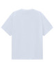 A white unisex heavy cotton oversized tee with short sleeves and a plain back.