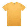 A yellow Staple Tee t-shirt featuring a crew neckline and short sleeves. It has a branding logo.