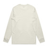 A long-sleeved tee in a light beige colour featuring a back view with no visible designs. The shirt has a logo.