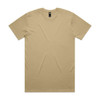 A beige Classic Tee t-shirt with a round neck and short sleeves, featuring a logo on the label.