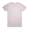 A plain light pink T-shirt with a back view. It features short sleeves and a casual fit.
