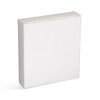 A white, square box designed for packaging the Reveal Circle Wireless Charger Set, featuring a simplistic design.