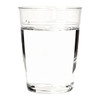 A clear Tritan carry cup filled with water, featuring a simple design and no visible branding.