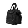 A black High Sierra crib bag featuring multiple compartments, sturdy handles, and a detachable shoulder strap.
