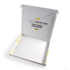 A custom printed box in white with a colourful interior, featuring a logo and printed text inside.