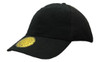 A black cap with mesh panels and a round logo on the front, featuring Dream Fit styling.