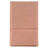 A compact mirror in a soft pink case with a textured finish and a logo.