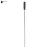 A metal refill with a thin silver shaft and a black grip at the top, designed for writing instruments.