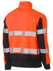 Men's Taped Two Tone Hi Vis Contrast Stretchy 1/4 Zip Pullover