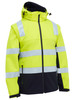 Men's Taped Two Tone Hi Vis 3 in 1 Soft Shell Jacket