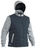 Men's Flx & Move Contrast Puffer Fleece Hooded Jacket