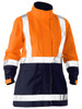 Men's Women's H Taped Two Tone Hi Vis Rain Jacket