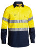 Men's Taped Hi Vis Closed Front Drill Shirt