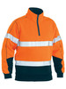 Men's Taped Hi Vis 1/4 Zip Fleece Pullover