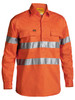 Men's Taped Hi Vis Closed Front Drill Shirt