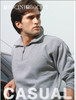 A grey unisex 1/2 zip fleece jumper with a pocket, featuring a branded logo.