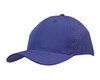 A purple cap featuring triangle perforations and a curved brim. The design includes a logo on the side.