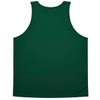 A green singlet with a simple design and no visible branding on the back.