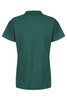 A green polo shirt with a collared neckline and short sleeves. The back view displays a simple design with no embellishments.