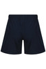 Navy blue men's sports shorts with an elastic waistband and no visible branding.