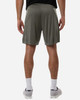 Men's performance shorts in olive green, featuring a lightweight design and an athletic fit, with a logo on the waistband.