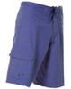 Men's surf shorts in a vibrant purple, made from 100% polyester with a peach finish. Features cargo pockets and branding.