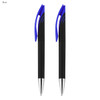 Aster Signature Pen Gift Set featuring two black pens with blue accents and silver trim. Comes in an elegant presentation.