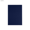 A dark blue B5 notebook with a smooth cover, featuring a logo on the front.