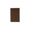 A brown notebook with a textured cover resembling coffee grounds. It features a logo on the front.