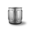 A drink bottle with a metallic finish, featuring two sturdy handles and a simple, cylindrical design.