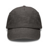 A vintage washed cap in dark grey with a curved brim and a logo on the front.