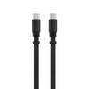 A black 100W charging cable with USB-C connectors on both ends. Features a sleek, flat design.