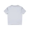 A light grey short-sleeve T-shirt featuring a plain back design and a brand logo.